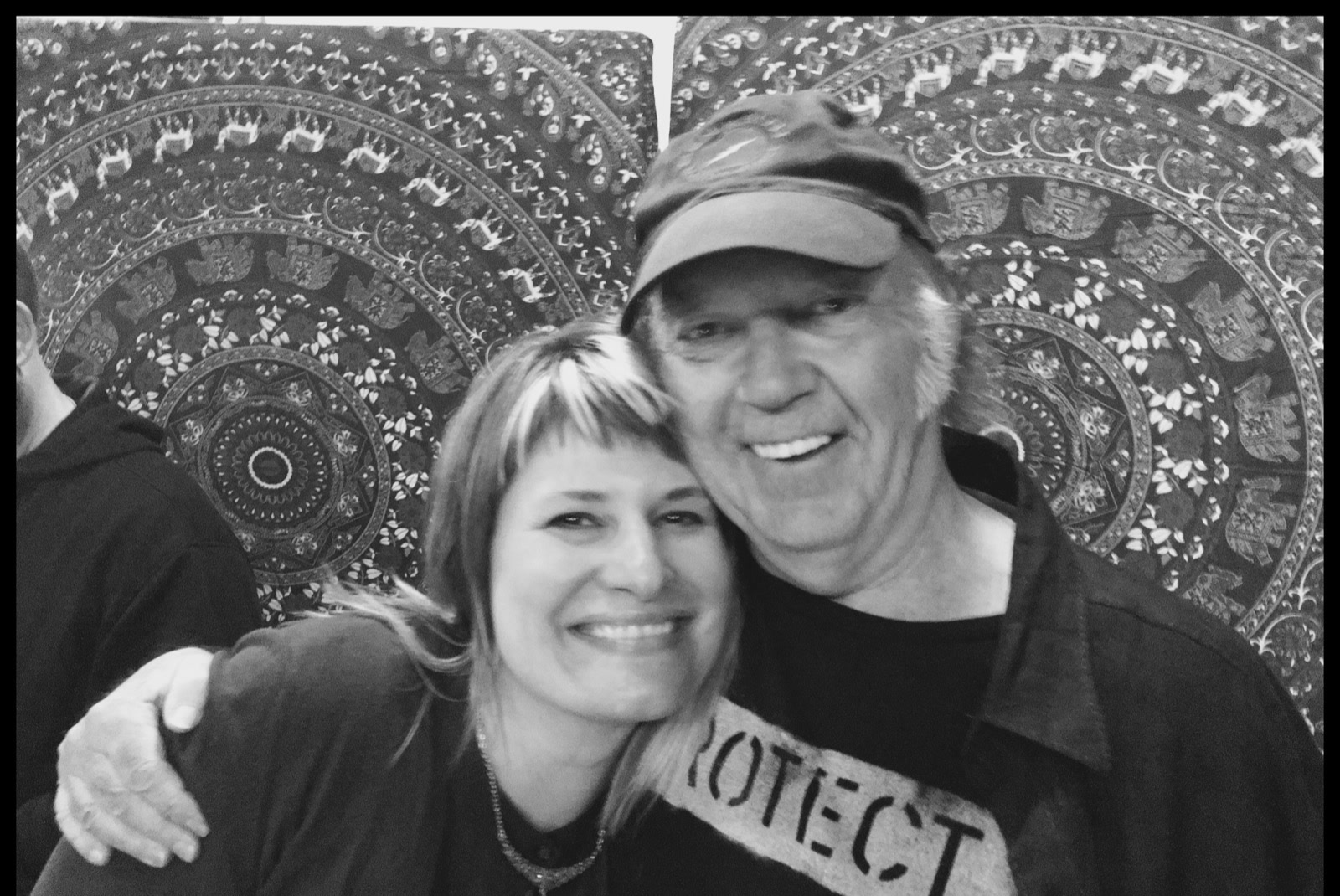 Charissa Nielsen with Neil Young.