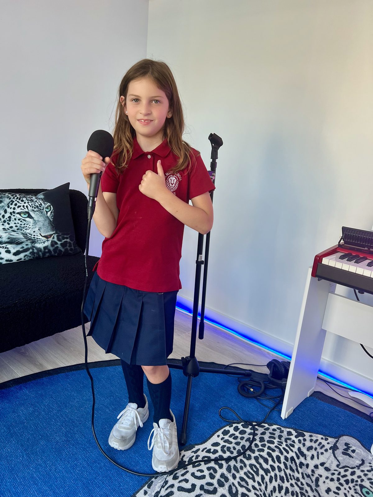 Layla — singing lesson, Studio C